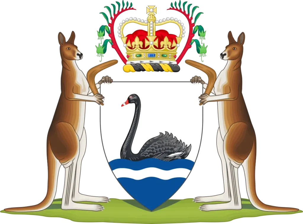 The coat of arms of Western Australia