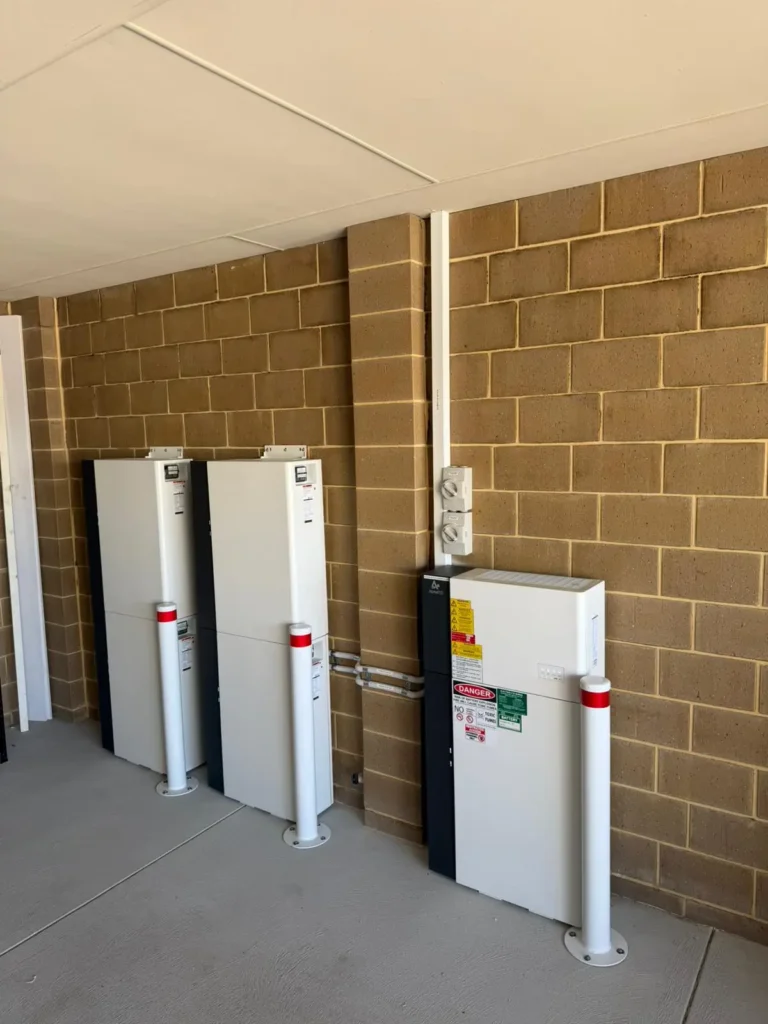 Aubin Grove Battery Installation in a garage
