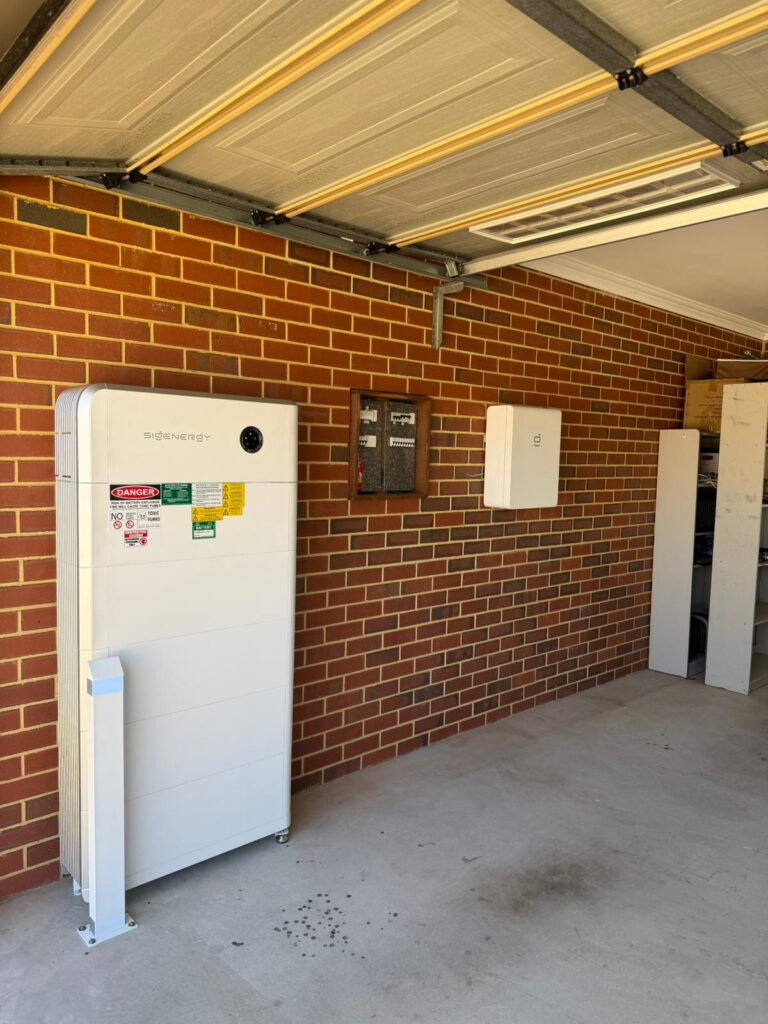 Sigenergy SigenStor battery in a Beeliar garage