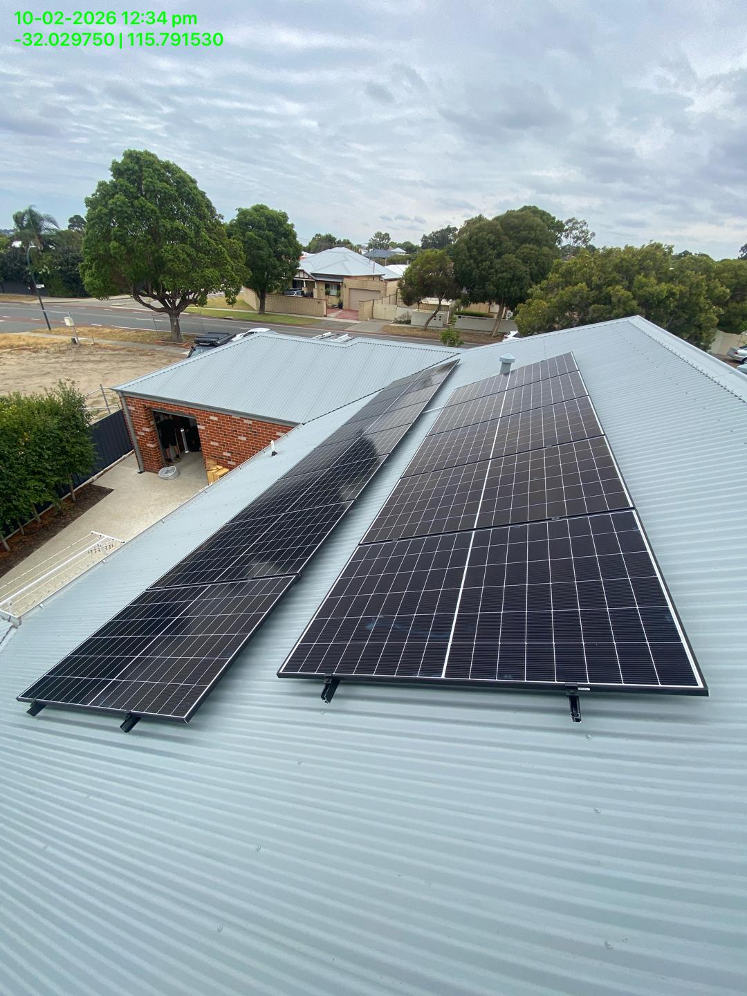 Solar panels installed by DMG Solar on a Bicton home