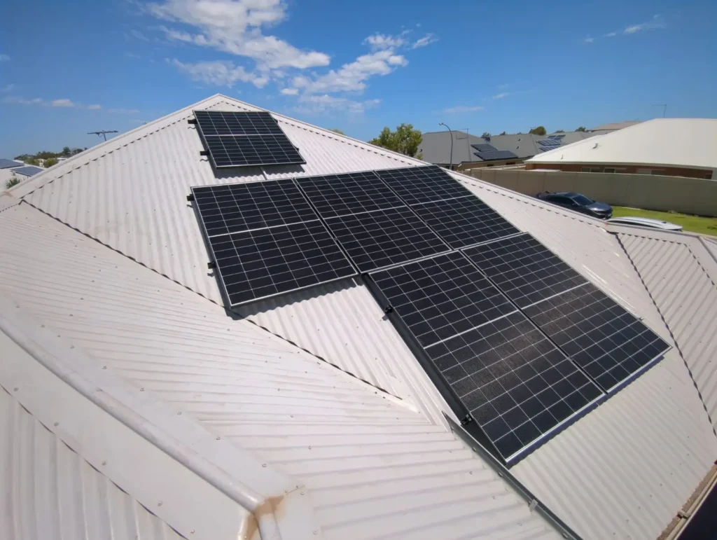 Caversham 9kw Solar system on a roof