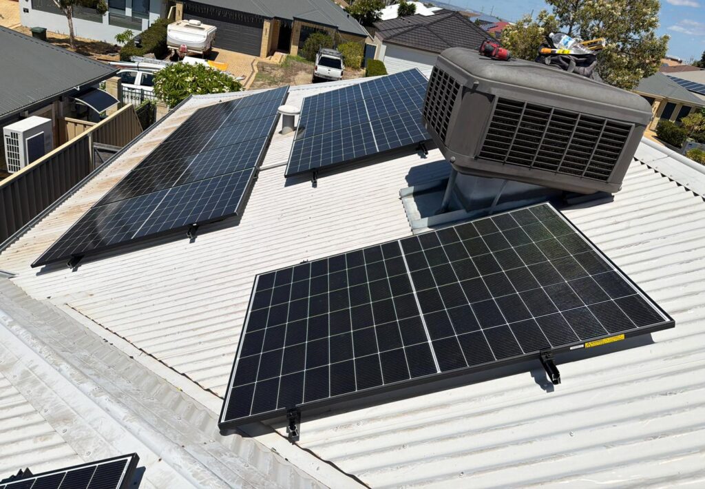 Solar array on the colorbond roof at Harrisdale