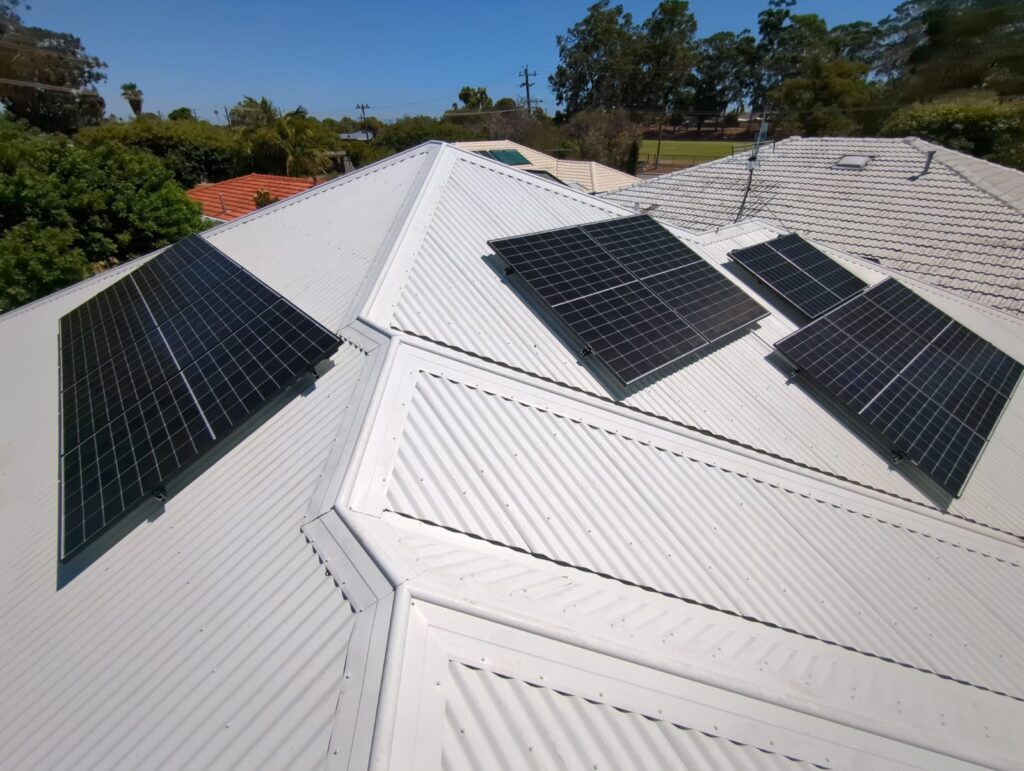 Solar panels on a High Wycombe roof