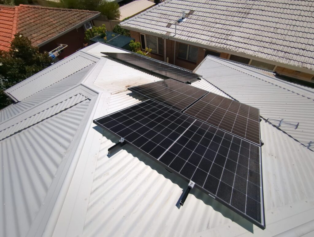 Rooftop solar array in High Wycombe