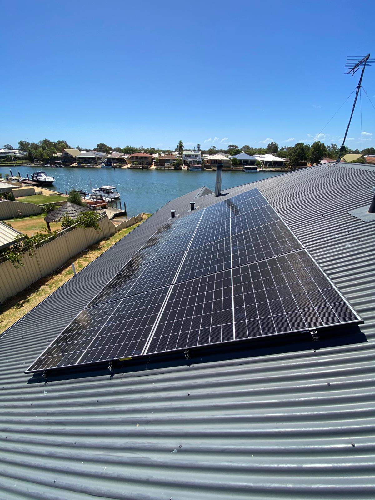Solar array installed on a South Yunderup home