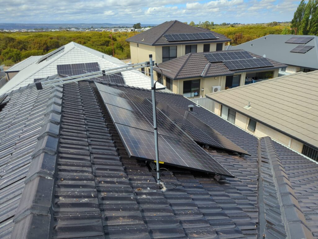 Solar panels installed on a Southern River roof